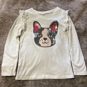HP 🎉 Carters Kid Girls long sleeve t-shirt with adorable details! Size 8